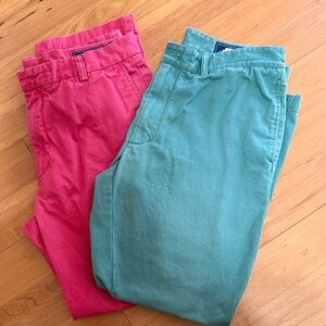 Lot of 2 of Vineyard Vines men's slim fit breaker chino pants.